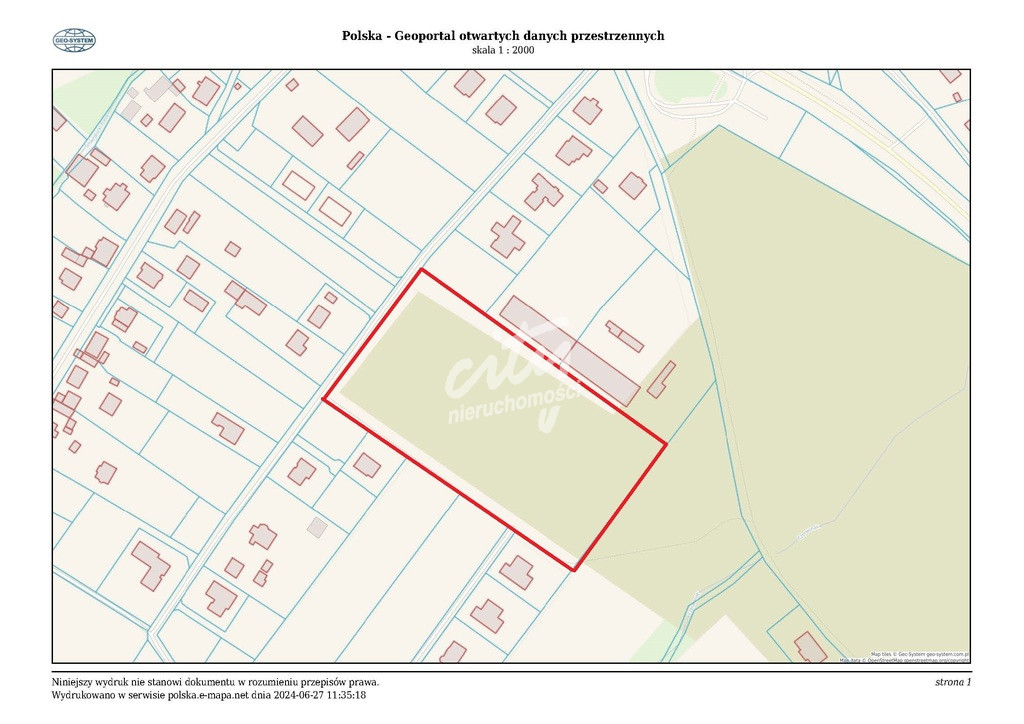 Działka Sprzedaż Szczecin Płonia 7