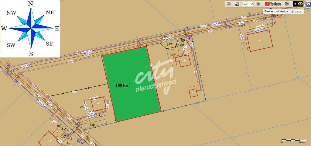 Działka Sprzedaż Nowe Warpno Miroszewo 1