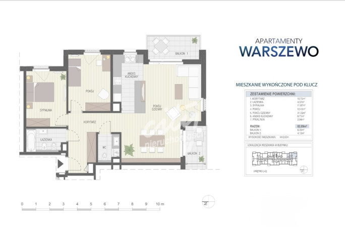 Mieszkanie Sprzedaż Szczecin Warszewo Kalinowa 2