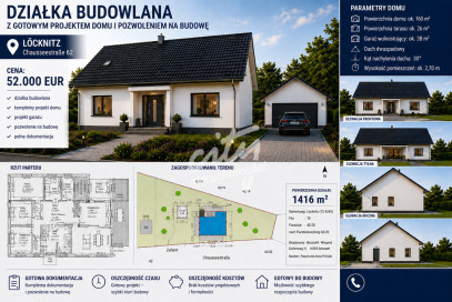 Działka Sprzedaż Löcknitz, Löcknitz-Penkun, Vorpommern-Greifswald, Meklemburgia-Pomorze Przednie, Niemcy