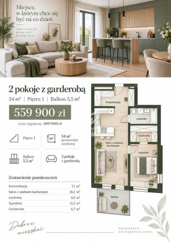 Mieszkanie Sprzedaż Szczecin Podjuchy 1